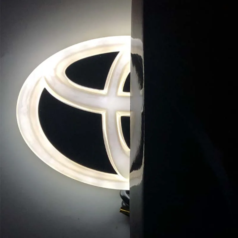 

4D Car Beacon light Car Logo Decoration Design Modification is Suitable for Toyota, Corolla, etc.