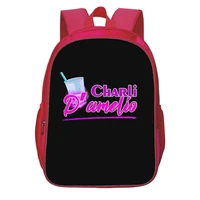 charli damelio backpack teenager bookbag children knapsack travel bag girls bags fashion cartoon casual backpack mochila