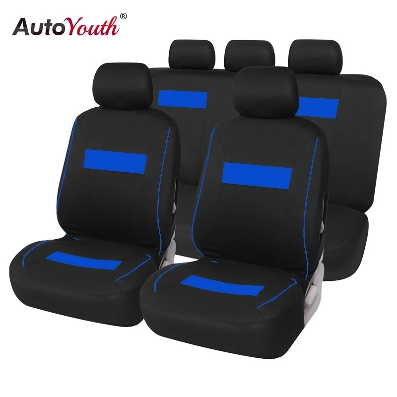 AUTOYOUTH Чехлы для автомобильных сидений, полный набор, универсальный протектор для сидений автомобиля для сидений ibiza peugeot 206 mazda cx3 suzuki swift peugeot 206