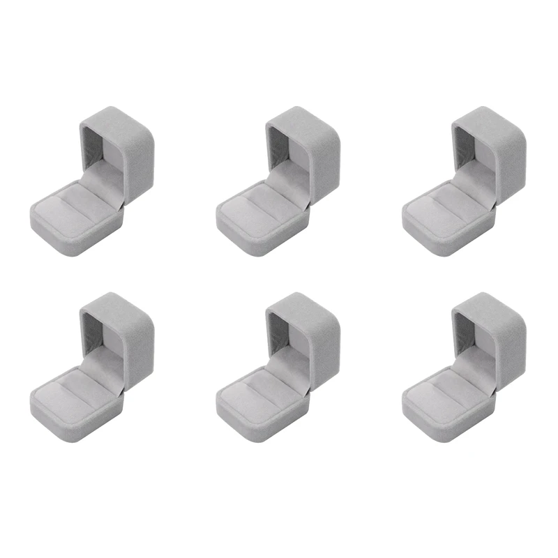 

6 шт., фланелевая шкатулка для ювелирных изделий