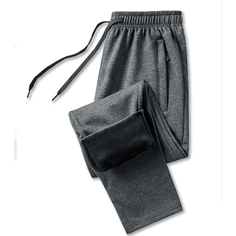 Брюки мужские утепленные с эластичным поясом повседневные хлопковые штаны