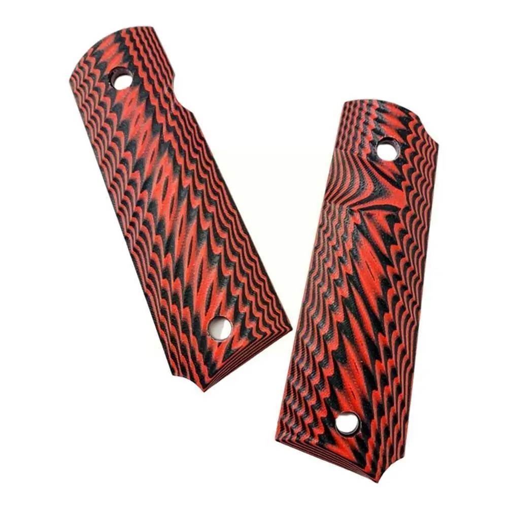 

2 Pieces1911 Grips Handle G10 Patch G10 Handle Custom 1911 Material Shank Tactical Modified Accessories N8g4