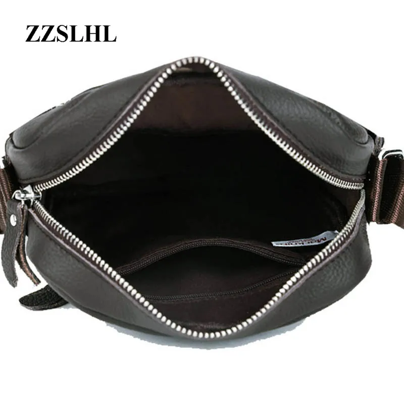 

Fashion Brand Genuine Leather Style Men's Messenger Bag Male Shoulder BAGS MALE Casual Bolsas Zipper Crossbody Small Square Bag