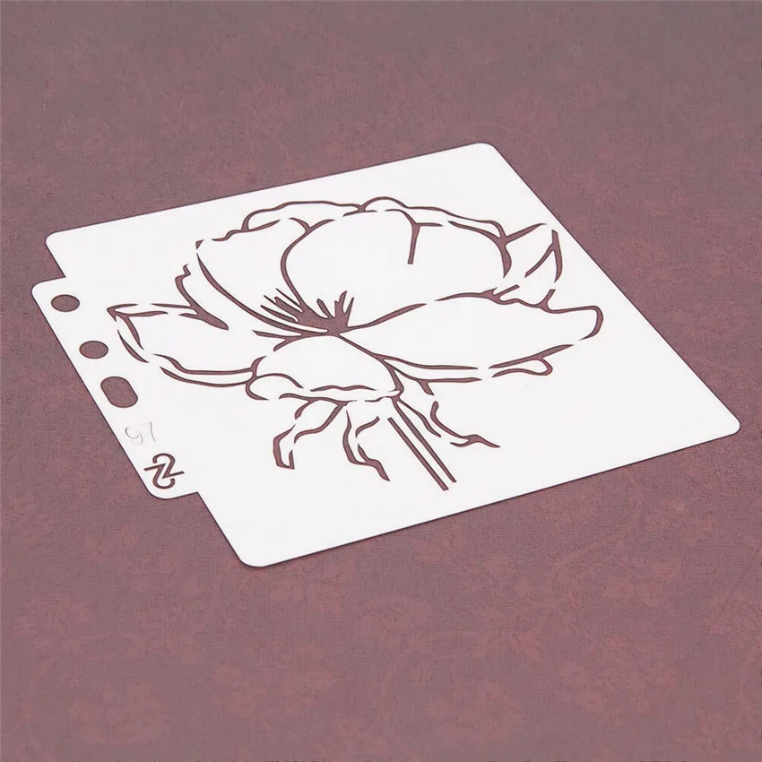 

Пластиковые трафареты для скрапбукинга, лотоса, 14,1*13 см