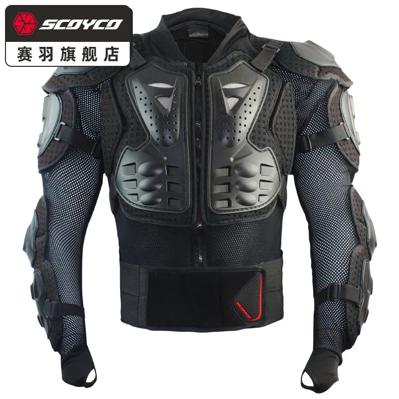

SCOYCO AM02-2 Motorcycle Jacket Protective Gear Moto Motocross Protection Jacket Motorcycle Racing Body Armor Jaqueta Motoc
