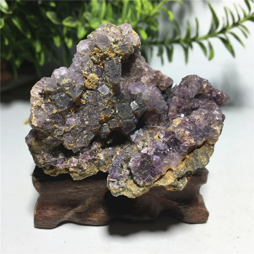 

Natural Stone Fluorite Quartz Druzy Crystal Cluster Specimen Home Decoration Collection Wicca Mineral Reiki Gift Healing Geode