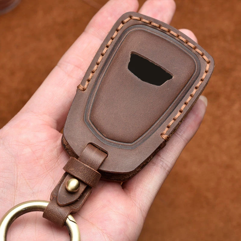 

Кожаный чехол для автомобильных ключей, чехол для ключей Cadillac ESV Escalade CTS XTS ATS ATS-L XLS SRX XT4 XT5 CT6