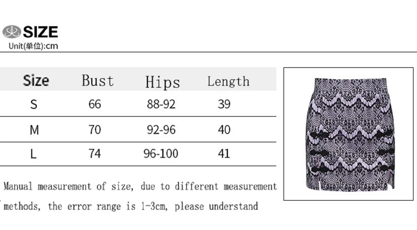 

Goth Y2K Vintage Black Split Mini Skirt Graphic High Waist Lace Street Fashion Summer Aesthetic Bodycon Pencil Party Skirt