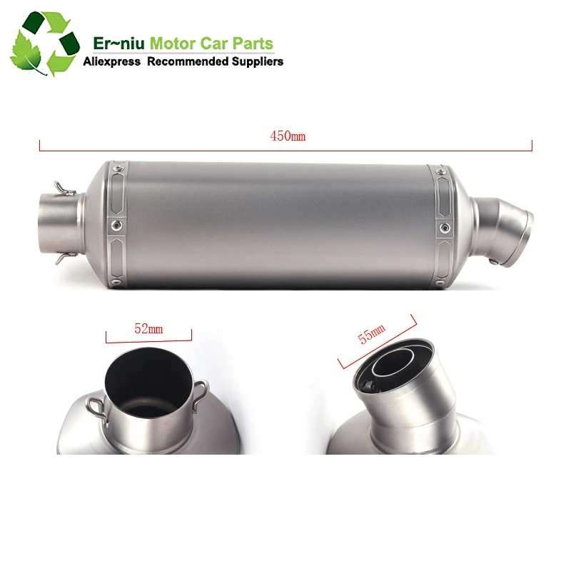 

Full System Slip On For suzuki GSR750 GSR 750 Motorcycle Exhaust Muffler Escape Middle Link Pipe With DB KILLER