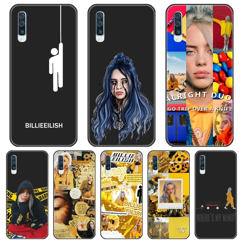 Чехол для samsung Galaxy A10 A20 A30 A40, силиконовый чехол Billie Eilish, задняя крышка для samsung A80 A70 A60 A50, чехол для телефона