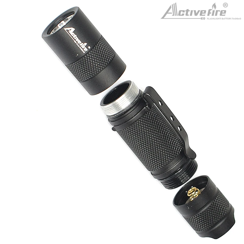 Activefire портативный светодиодный светильник 14500 Мини-светильник для вспышки AA EDC Карманный светильник фонарь Cree XPG2 белый светильник 6500K 1 режим