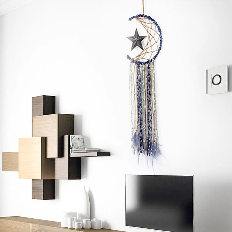 

Tassel Wall Hanging Moon Dream Catcher Bohemian Home Decoration Tassel Wall Hanging Moon