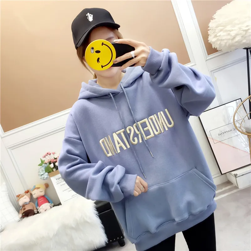 Новинка 2019 модный спортивный костюм с буквенным принтом толстовки свободный