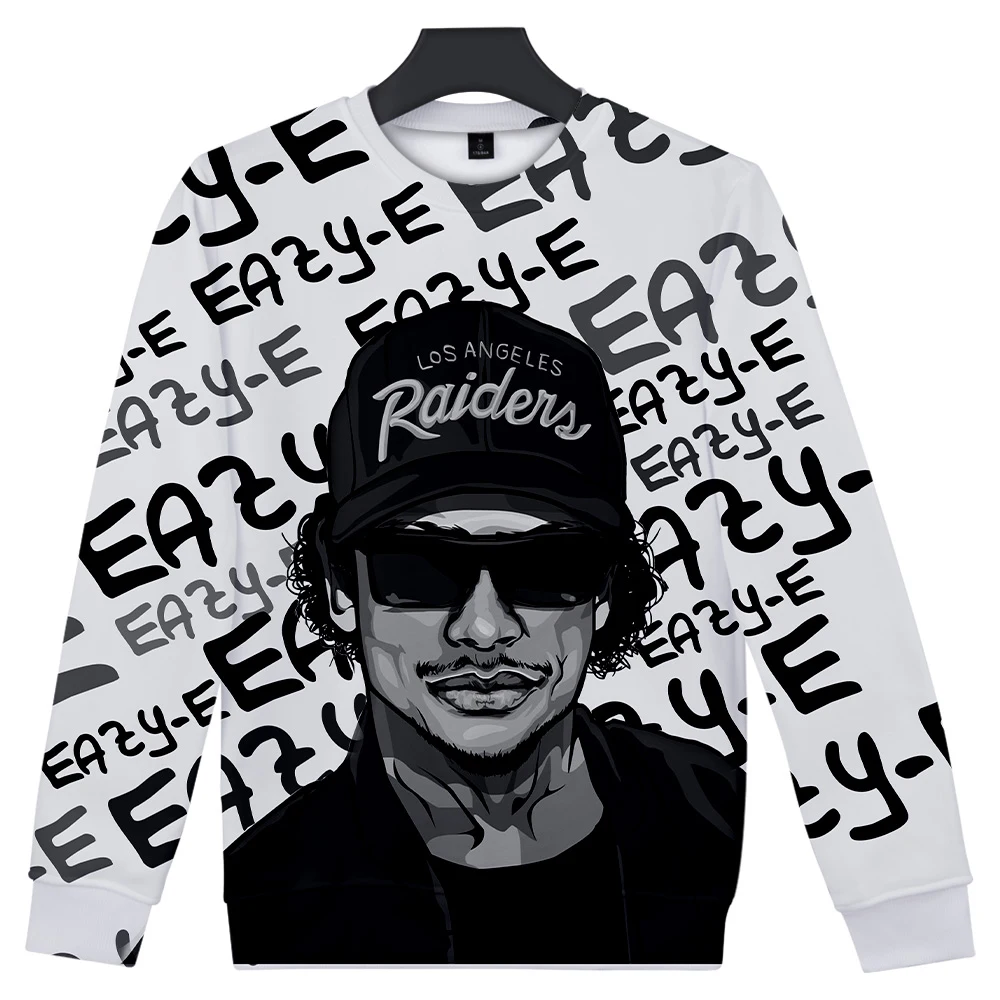 Hip hop EAZY-E 3D Sweatshirts For Men and Women O-neck Eric Lynn Wright Rap Kawaii Pullover Unisex Crew neck Tracksuit | Мужская одежда