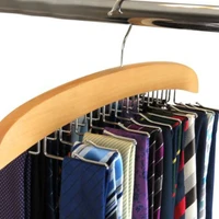 24 hook solid wood clothes rack clothes scarves storage rack multifunctional scarf hanging household traceless finishing rack