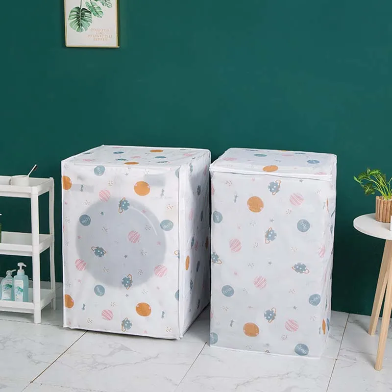 

Drum Washing Machine Cover Dust Cover Clean Waterproof Dust Cover Front Loading Washing Machine Cover Household Goods