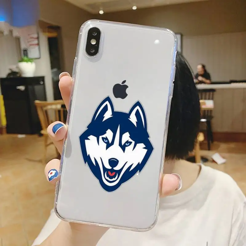 

Husky cute love pet animal Phone Case Transparent soft For iphone 5 6 7 8 11 12 s c se plus mini x xs xr pro max shell