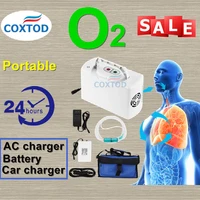 battery oxygen concentrator generator household o2 bar 60mins battery power oxygen machine portable oxygenerator for car use