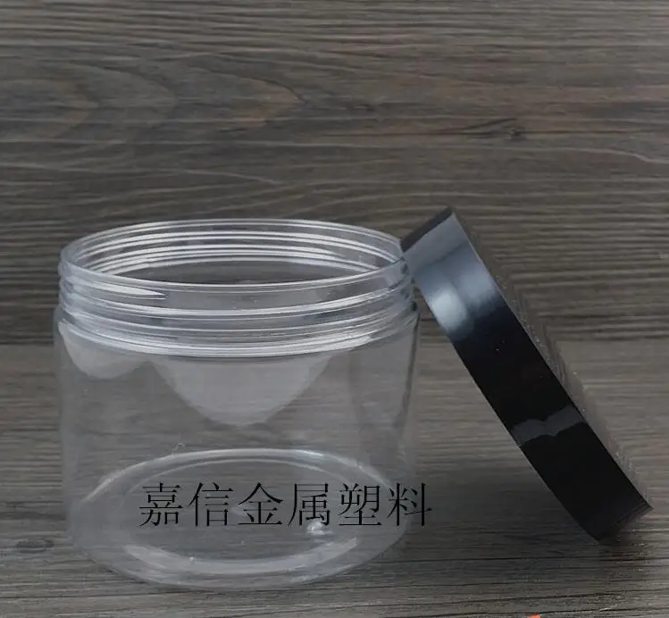 

400g/ml Clear Plastic Jar bottle Wholesale Retail Originales Refillable Cosmetic Cream Butter Honey Pill Empty Containers jars