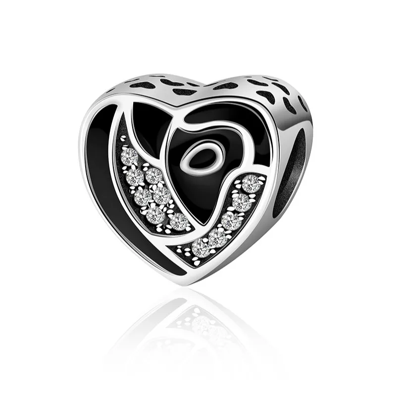 

2019 NEW 100% 925 Sterling Silver Timeless Charming Luxury Love Heart-shaped Charm Beaded Original Women Gift Jewelry