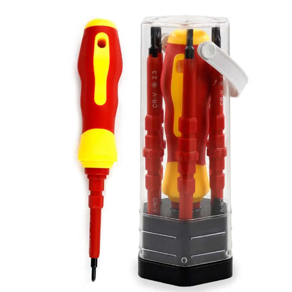 

7Pcs Multifunctional 500V Insulated Screwdriver Set Electrician Testing Pen Special Type Insulated Screwdriver Assembly