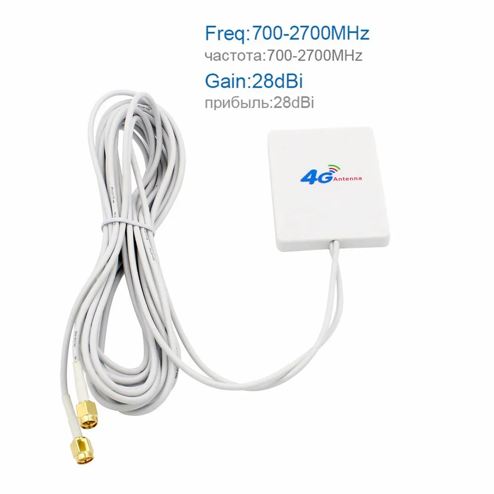 3g 4G антенна маршрутизатора панельная Wi-Fi LTE с SMA/TS9/CRC9 разъем 3 м кабель для huawei