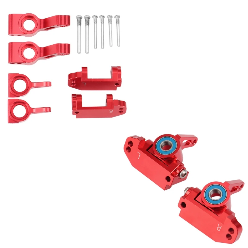 

Front Caster Block & Steering Blocks Set With Metal Front Caster Block Steering Blocks Rear Stub Axle Carriers Parts