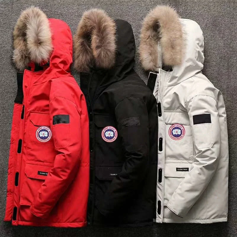 

Special winter thickened down jacket men's short casual work clothes hooded Canadian youth men's coat wellensteyn jacket