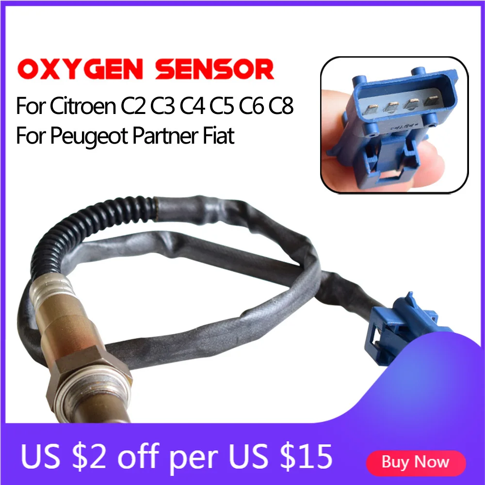 

Lambda Oxygen Sensor For Citroen Berlingo C2 C3 C4 C5 C6 C8 Peugeot Volvo 1996-2015 0258006185 9636876580 1628 KY