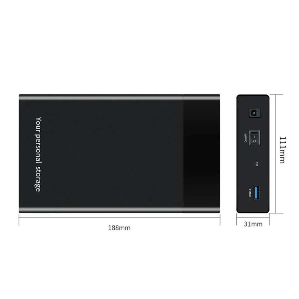 Чехол для жесткого диска Переходник 3 5 дюйма SATA к USB 0 корпус внешнего ридер SSD