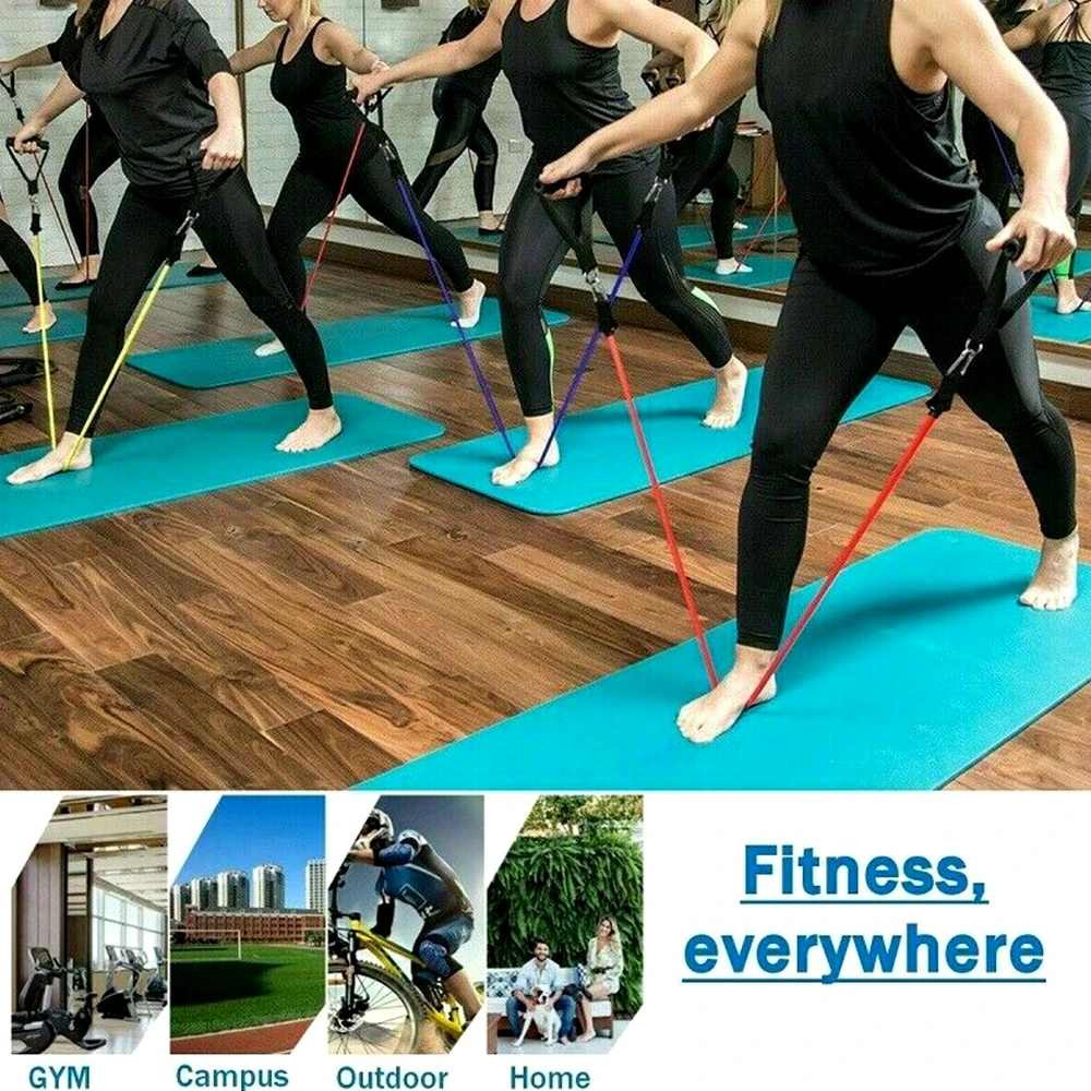 

120cm Yoga Pull Rope Resistance Bands Fitness Gum Elastic Bands Fitness Equipment Rubber expander Workout Exercise Training Band
