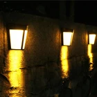 Уличная Светодиодная лампа на солнечной батарее, водонепроницаемый светильник с ночным датчиком для дорожек, ландшафсветильник, украшение сада