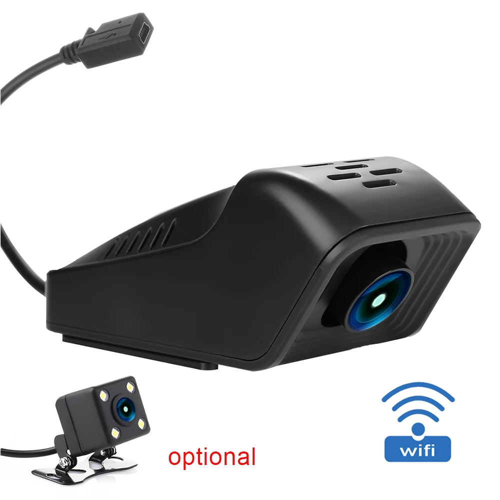 FHD 1080P Автомобильный видеорегистратор с двойным объективом V49C ADAS WIFI ночная версия
