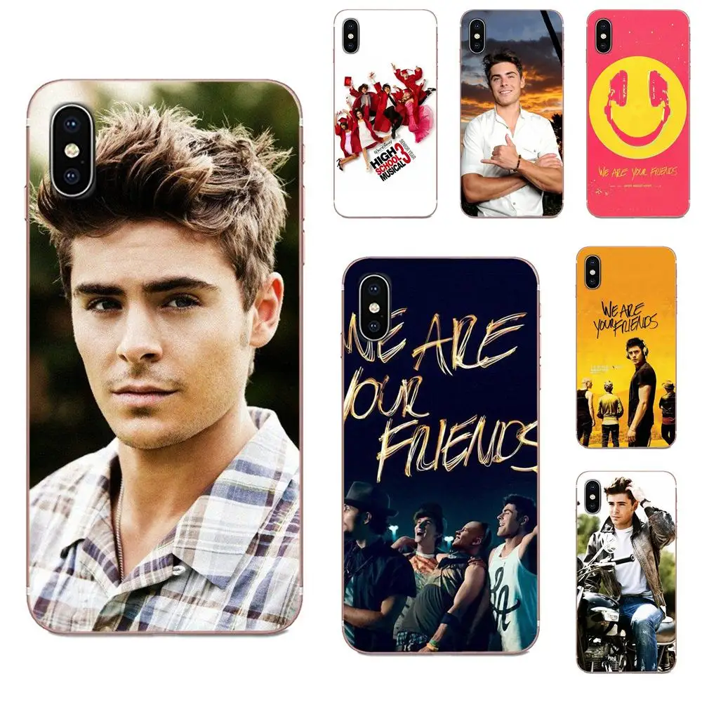 Мягкий рисунок для Apple iPhone 4 4S 5 5C 5S SE SE2 6 6S 7 8 11 Plus Pro X XS Max XR Zac Efron Zachary David Alex |