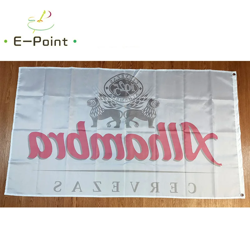 Alhambra Beer Flag 3ft*5ft (90*150cm) Size Christmas Decorations for Home Banner Indoor Outdoor Decor BER117 | Дом и сад