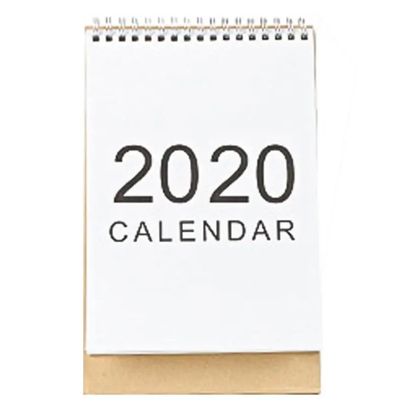 Creative 2020 Table Calendar Hand Painting 365 days Daily Planner Notes Agenda Checker Kraft Paper Home Office Notepad | Канцтовары для