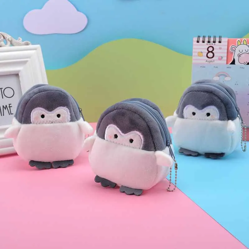 

New Kawaii Penguin Children Zipper Coin Purse Kids Wallet Pouch Case Bag Women Lady Mini Handbags Pouch Beauty Holder Bag