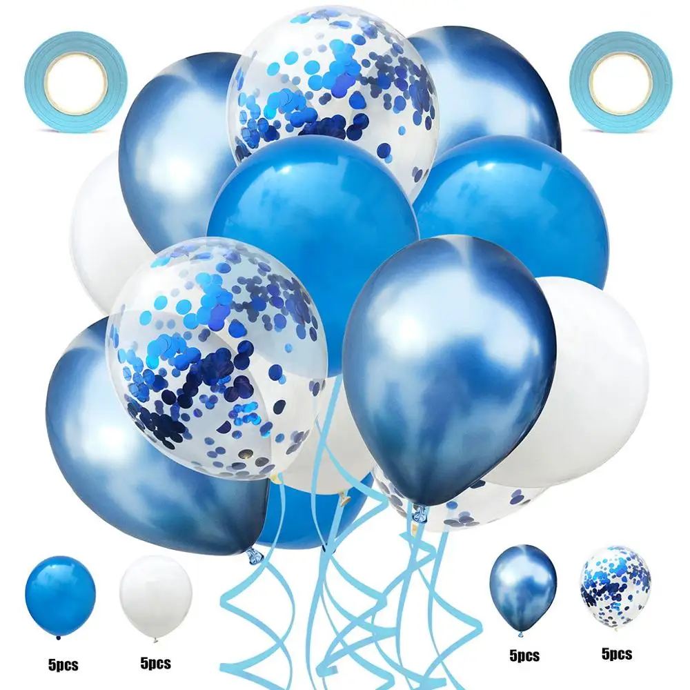 22 шт. 18 дюймов набор воздушных шаров с блестками эмульсионная Фольга 12