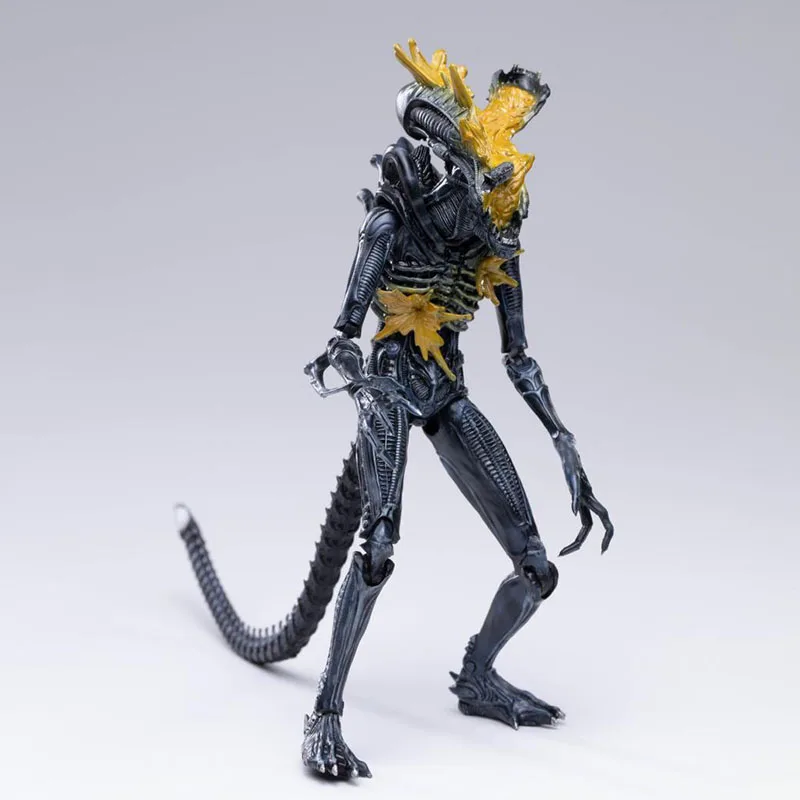 

Hiya LA0072 1/18 Shooting Head Explosion Alien Warrior Model 12cm Soldier Action Figure Doll for Collection