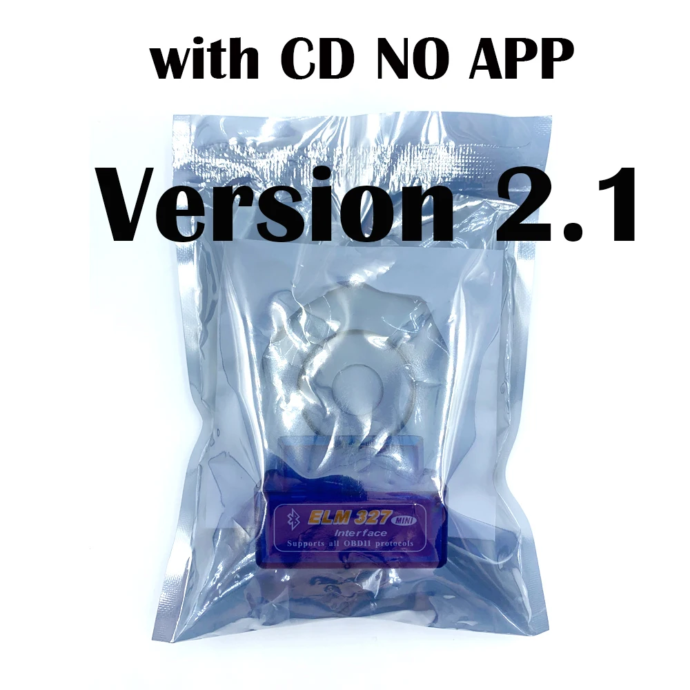 with CD 2.1 OBD2 elm327 v1.5 Супер Мини Elm 327 Bluetooth V2.1/V1.5 автомобильный диагностический инструмент ELM 327 для Android/Symbian OBDII протокол - Цвет: with CD 2.1