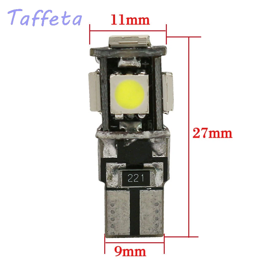 4 шт х T10 5SMD 5050 светодиодный Canbus Error Free бортовой светильник s лампы W5W 501 194 белый |