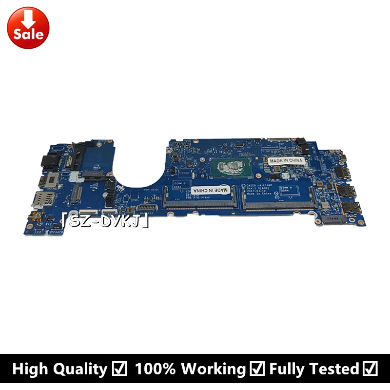 

Материнская плата для ноутбука Dell Latitude 7480 E7480, модель CAZ20 LA-E132P 0R0YRF R0YRF, системная плата SR340 CN-0R0YRF, полностью протестирована