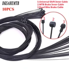 Трос переключения передач велосипедный, 10 шт., трос переключателя передач передний и задний для горного велосипеда, аксессуары для велоспорта