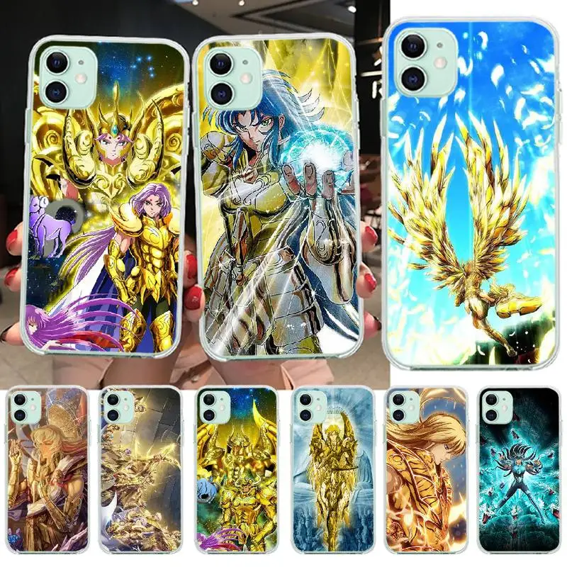 

PENGHUWAN Saint Seiya TPU black Phone Case Cover Hull for iPhone 11 pro XS MAX 8 7 6 6S Plus X 5S SE XR cover
