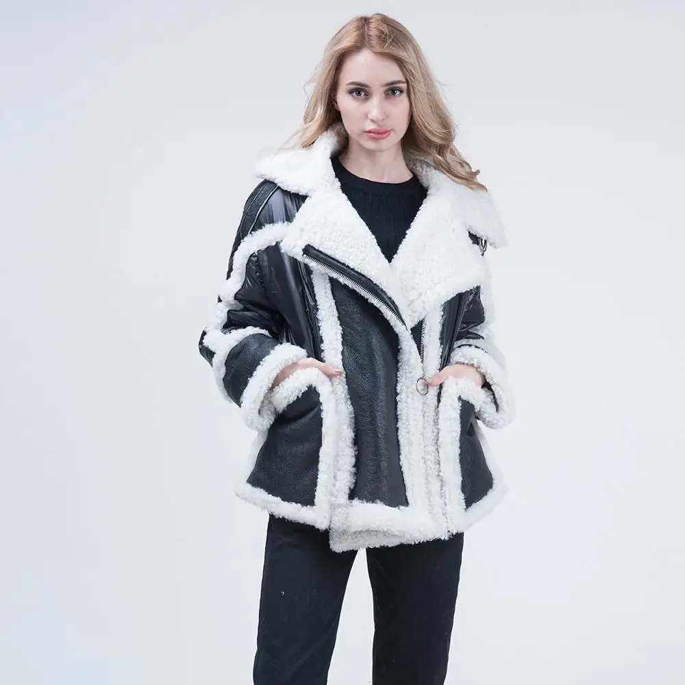 women down jacket real Motorcycle models coat winter duck feather thick warm | Женская одежда