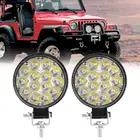 2 шт.компл. 14 светодиодов s 42 Вт круглые светодиодные рабочие огни для внедорожников Сверхтонкий Водонепроницаемый светодиодный рабочий светильник для модифицированной лампы Wrangler