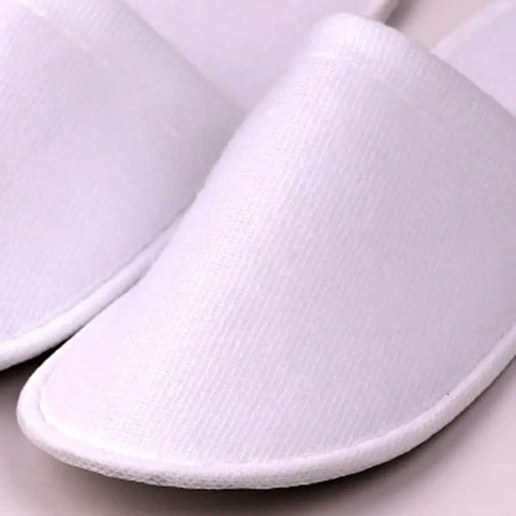 

New Arrival Disposable Slippers Spa Hotel Guest Slippers Open Toe Towel Indoor Disposable Slippers Dropship