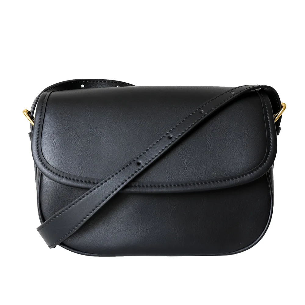 

Leather Retro Postman's Bag Women's Messenger Bag Casual Bag Retro British Style Small Square Bag Cow Leather Shoulder Bag