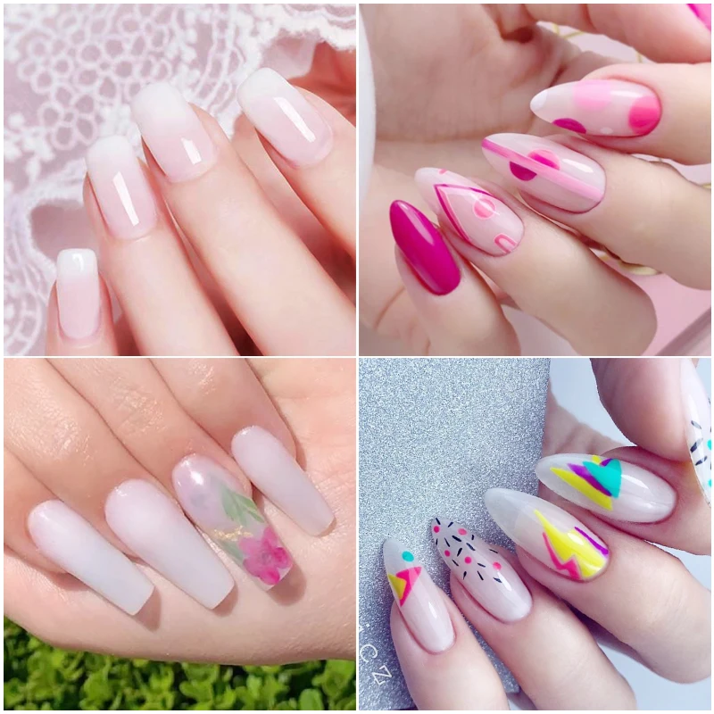 BORN PRETTY 10 мл Опаловое Желе Гель лак белый полупрозрачный для ногтей Дизайн