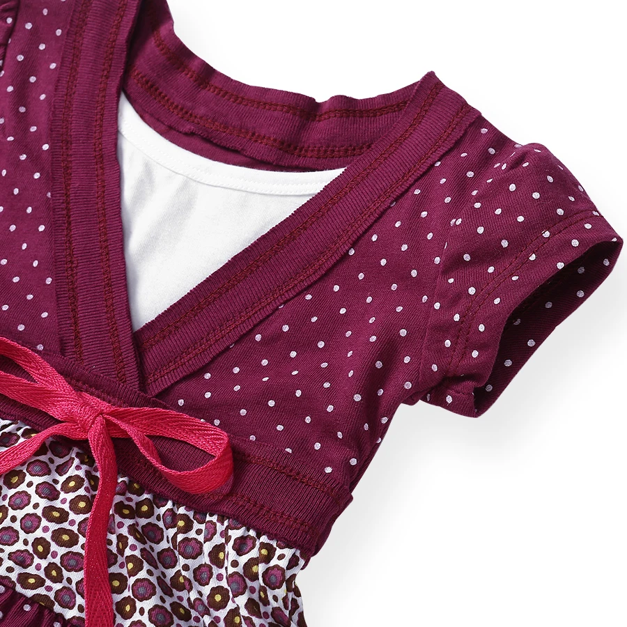 SheeCute-Vestido de manga corta para ni&ntilde;as, ropa de estilo bohemio, SCD029-3